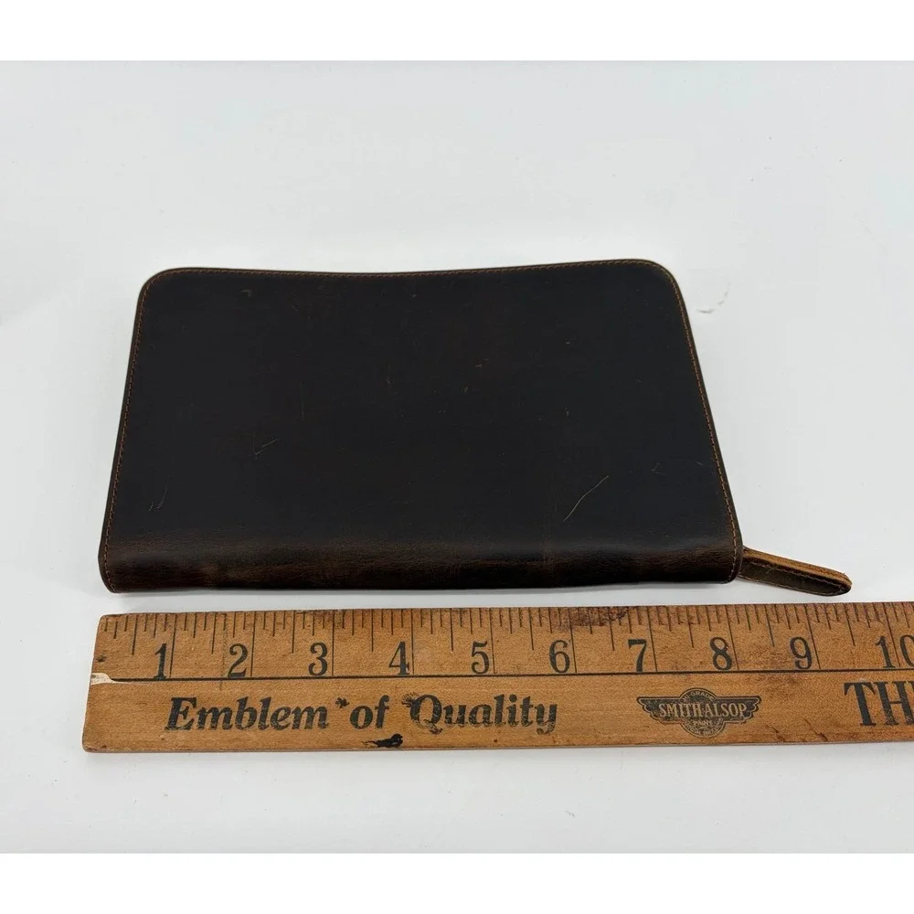 Polare Full Grain Leather Travel Four Passport Wallet,, Dark Brown, Travel, Vaca